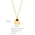 Necklace Stainless Steel Zircon Ornament: Adorn Yourself with Celestial Elegance - Minihomy