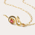 Copper Plated Gold Star & Moon Rhinestone Necklace - Fashion Jewelry - Minihomy