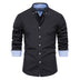 Men's Fashion Casual All-matching Solid Color Long-sleeved Top - Minihomy