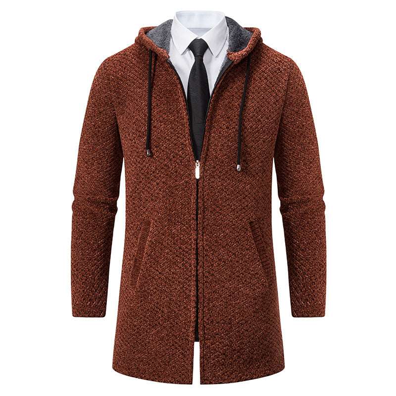 Men's Solid Color Cardigan Sweater: Classic Style, Modern Comfort - Minihomy