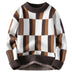 Men's Round Neck Multicolor Sweater Simple Knitwear - Minihomy