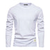 Men's Casual Exercise Outer Wear Round Neck Cotton Base Shirt - Minihomy