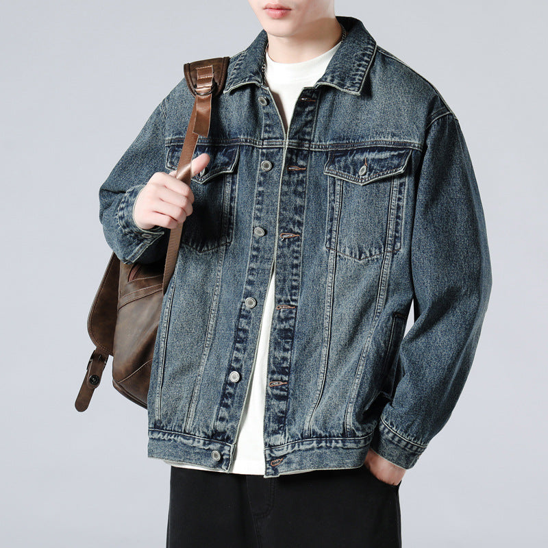 Denim Jacket Men's Cotton Loose - Minihomy