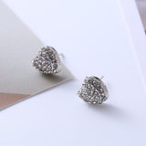 Titanium Steel Small Ear Studs: Simple Retro Minority Light Luxury Temperament Earrings For Women