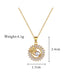 Fashion Jewelry Square Full Diamond Personalized Round Ring Leaves Necklace And Earrings Suite - Minihomy