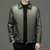 Lapel Ecological Coat Leather Jacket Men - Minihomy