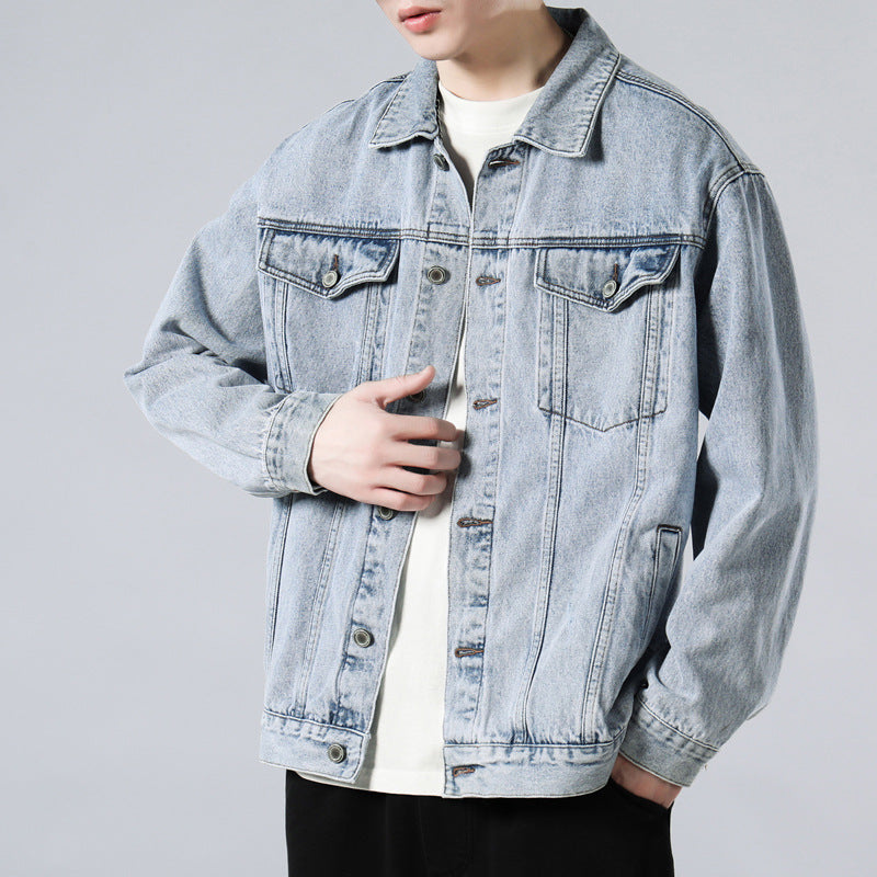 Denim Jacket Men's Cotton Loose - Minihomy