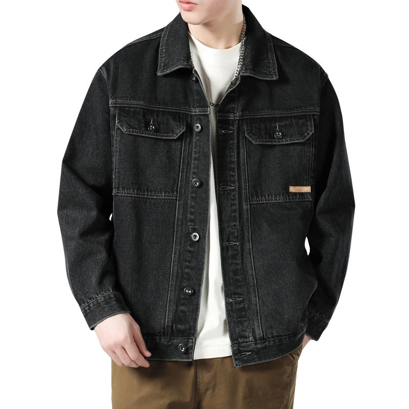 Denim Jacket Men's Cotton Loose - Minihomy