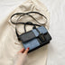 Popular Stitching Texture Portable Shoulder Messenger Bag - Minihomy