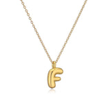 Copper Plated Gold 26 English Letters Pendant Necklace Niche Personality Clavicle Chain - Minihomy