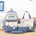 4-Piece School Backpack Set for Junior & Senior High School Students - Minihomy