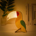 LED Night Light for Kids - Animals Wood Acrylic Table Lamp (Pelican, Sirius, Whale, Toucan) - Minihomy