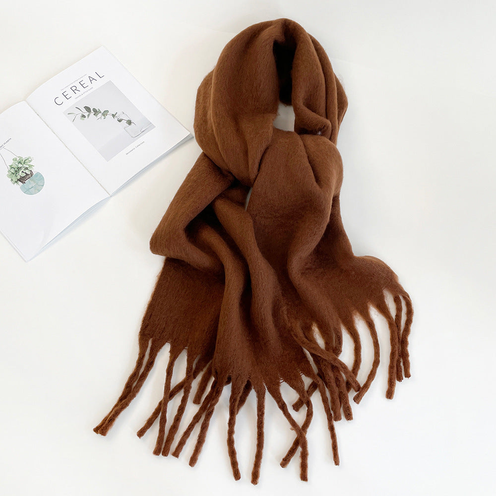 Women's Autumn And Winter Mohair Scarf