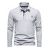 Men's Casual Polo Collar Deer Embroidered Long Sleeve - Minihomy