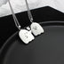 Little Ghost Pair Necklace Creative Pendant Cartoon Couple Pendant - Minihomy