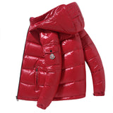 Men's Casual Solid Color Hooded Warm Jacket - Minihomy