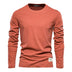 Men's Casual Exercise Outer Wear Round Neck Cotton Base Shirt - Minihomy