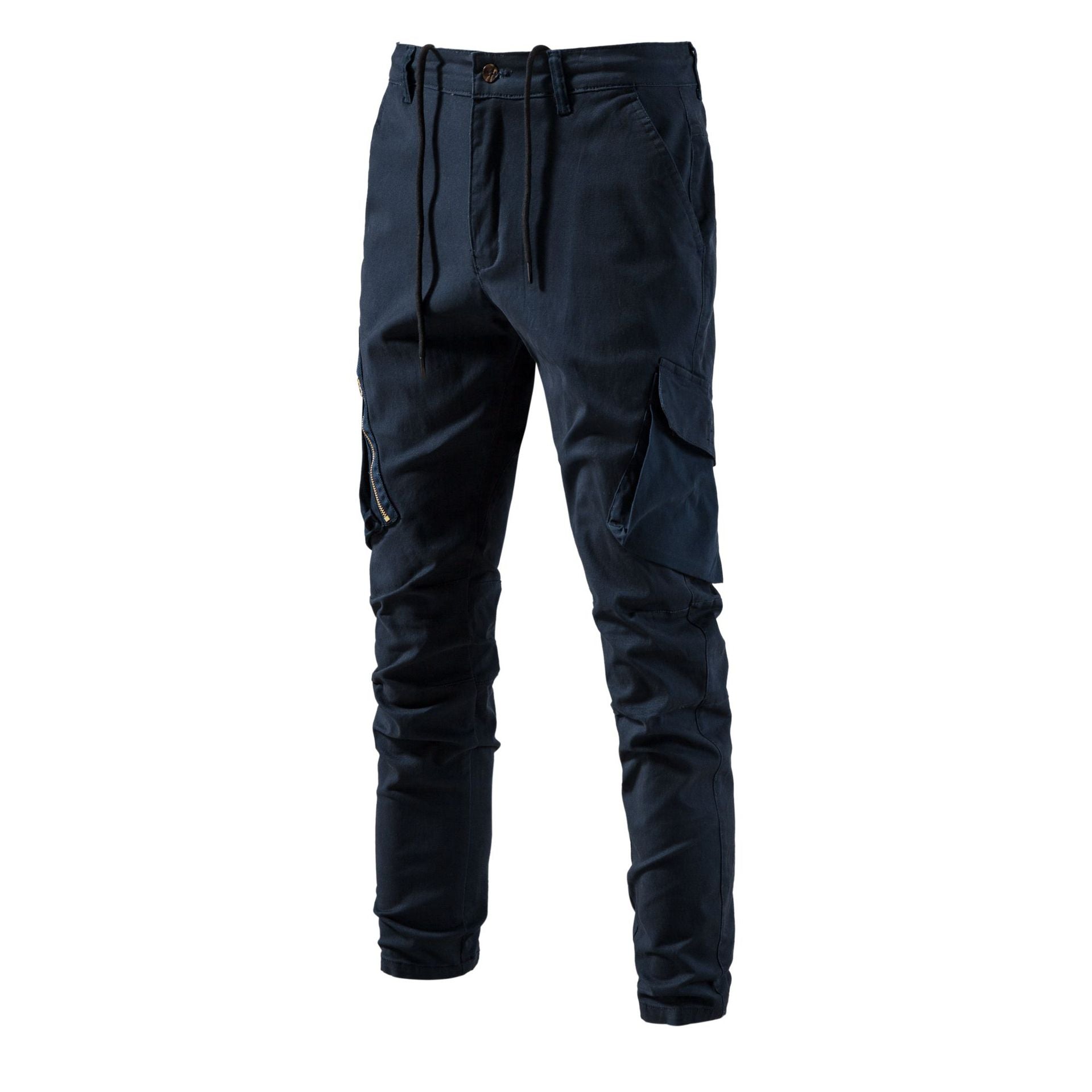 Men's Versatile Multi-pocket Solid Color Trousers - Minihomy