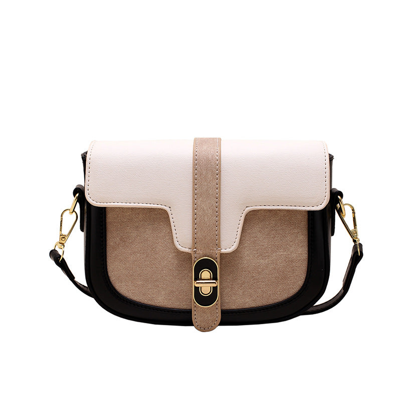 Color Contrast Retro Casual Bag for Women - Minihomy