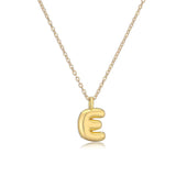 Copper Plated Gold 26 English Letters Pendant Necklace Niche Personality Clavicle Chain - Minihomy