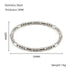 Fashion Bamboo Titanium Steel Bracelet Three Beads - Minihomy