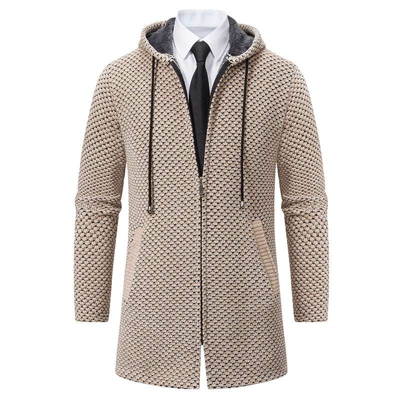 Men's Solid Color Cardigan Sweater: Classic Style, Modern Comfort - Minihomy