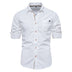 Men's Casual Lapel Long Sleeve Shirt - Minihomy