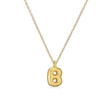 Copper Plated Gold 26 English Letters Pendant Necklace Niche Personality Clavicle Chain - Minihomy