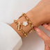 Hip Hop Punk Rhinestone Chain Parthenocissus Grass Bracelet - Minihomy