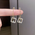 New Fashion Square Earrings Special-interest Design Inlaid Zircon Women: Elevate Your Style - Minihomy