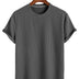 Men's Solid Color Loose Round Neck T-shirt - Minihomy