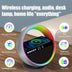 Multifunction RGB Night Light Wireless Charger Bluetooth Speaker Large G Ambience Light Home Decor - Minihomy