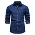 Men's Casual Denim Non-ironing Shirt - Minihomy