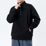 Men's Loose High Collar Men's Cotton Sweater - Minihomy