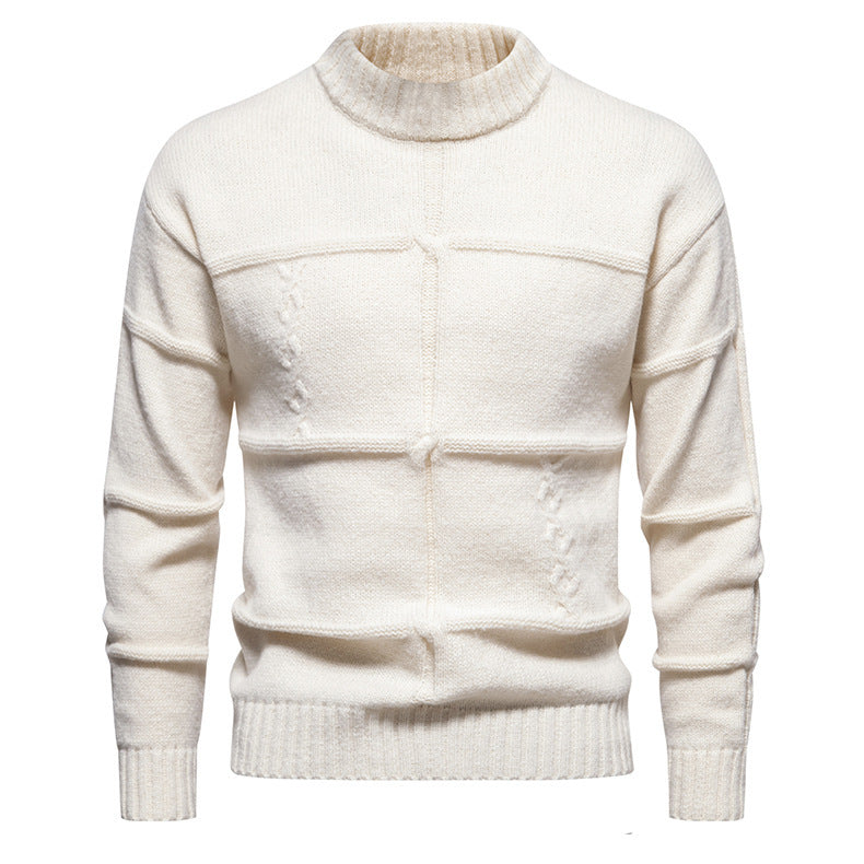 Crew Neck Casual Slim-fit Jumper - Minihomy