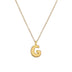 Copper Plated Gold 26 English Letters Pendant Necklace Niche Personality Clavicle Chain - Minihomy