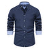 Men's Fashion Casual All-matching Solid Color Long-sleeved Top - Minihomy