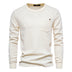 Men's Round Neck Pocket Waffle Long Sleeve Top - Minihomy