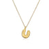 Copper Plated Gold 26 English Letters Pendant Necklace Niche Personality Clavicle Chain - Minihomy