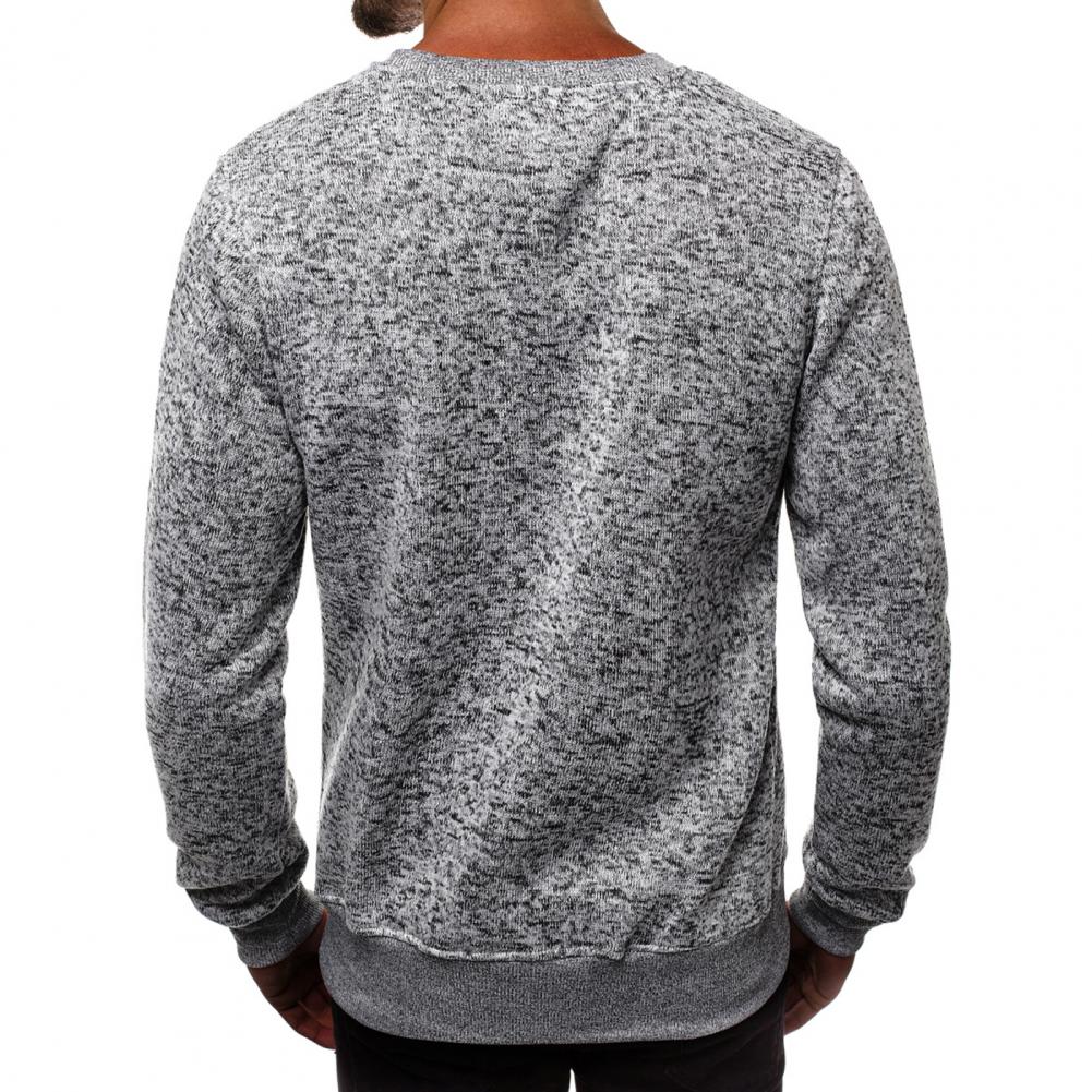 Men's Pullover - All Match Simple Long Sleeve Sweater - Minihomy