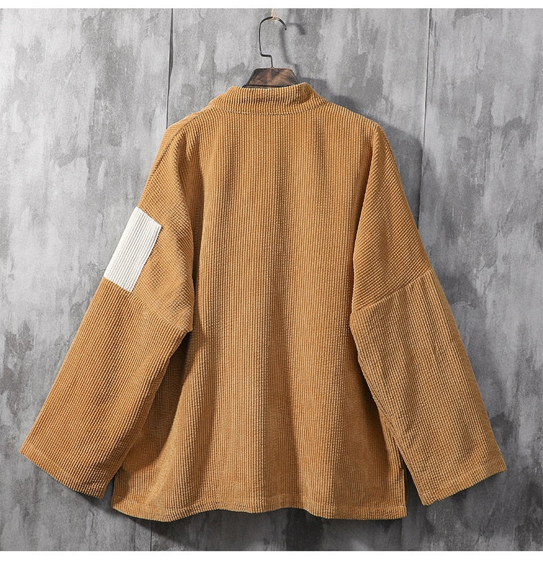 Corduroy Shirt Coat For Men - Minihomy