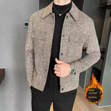 Men's Coat Korean Style Trendy Casual Woolen Jacket - Minihomy