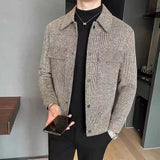 Men's Coat Korean Style Trendy Casual Woolen Jacket - Minihomy