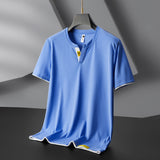 Men's V-neck Short Sleeve T-shirt - Minihomy