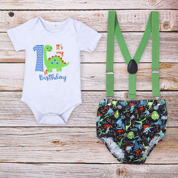 Children's Clothing Summer Clothing Baby Romper Birthday - Minihomy