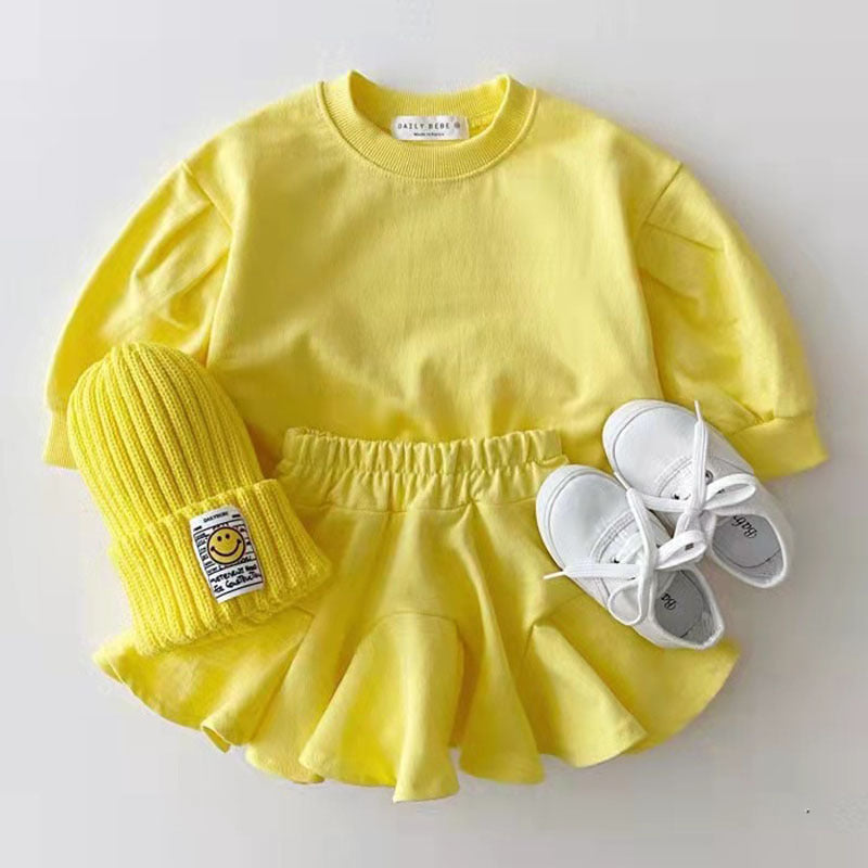 Clothing Suit Baby Leisure Children's Clothing Candy Color - Minihomy