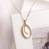 Gold 26 Old English Initial Letter Necklaces For Women - Minihomy