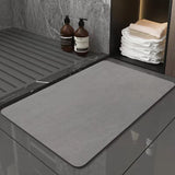 Modern Simple Soft Diatom Ooze Floor Mat Bathroom Absorbent Easy-to-dry Foot Mat - Minihomy