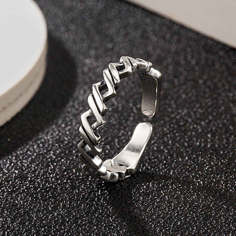 Personality Winding Braided Versatile Hip Hop Ring - Minihomy