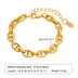 Ornament Extended Stainless Steel Bracelet Gold - Minihomy